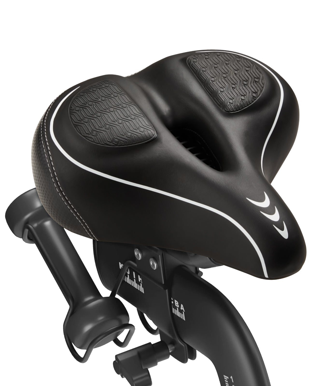 Fitense Oversized Bike Seat for Peloton Bike & Bike+, Comfort Seat Cushion Compatible with Peloton, Road or Exercise Bikes, Wide Bicycle Saddle Replacement for Men & Women, Accessories for Peloton