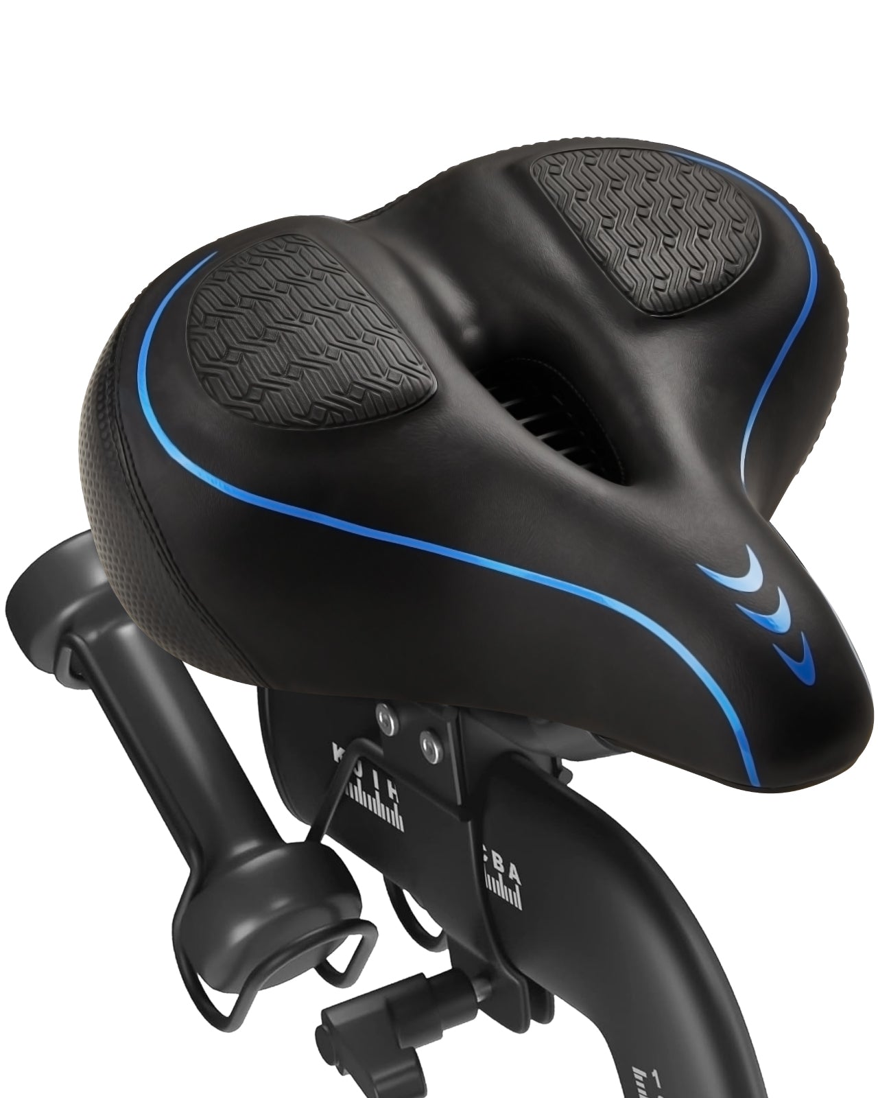 Fitense Oversized Bike Seat for Peloton Bike & Bike+, Comfort Seat Cushion Compatible with Peloton, Road or Exercise Bikes, Wide Bicycle Saddle Replacement for Men & Women, Accessories for Peloton