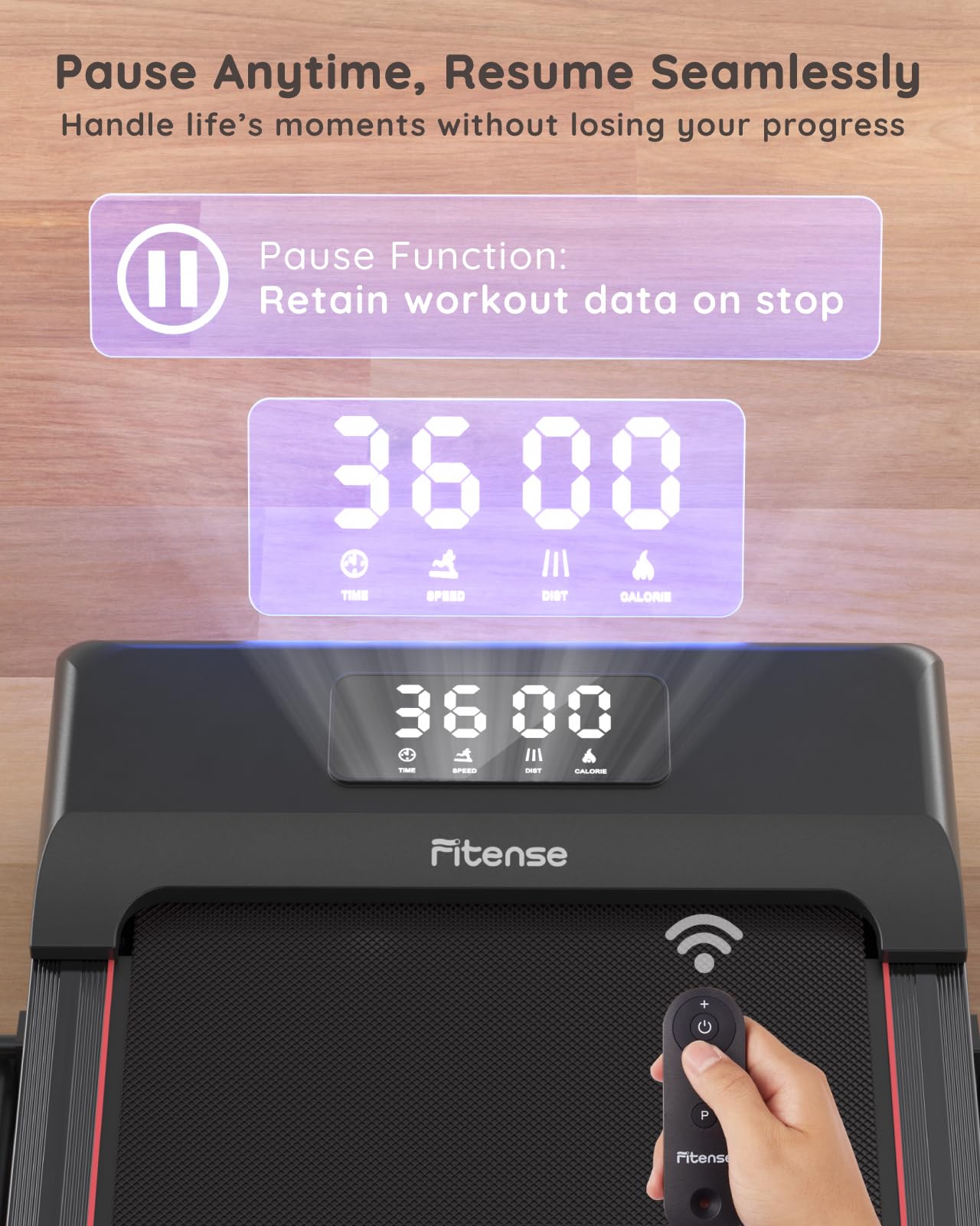Incline Treadmills for Home Foldable, 2.5 HP Walking Pad Under Desk Treadmill with Incline 3%/9% Adjustable, Remote Control, LED Display, 1-12 km/h Speed Lightweight Treadmill for Home/Office