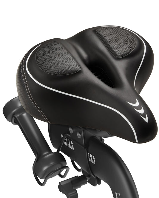 Fitense Oversized Bike Seat for Peloton Bike & Bike+, Comfort Seat Cushion Compatible with Peloton, Road or Exercise Bikes, Wide Bicycle Saddle Replacement for Men & Women, Accessories for Peloton
