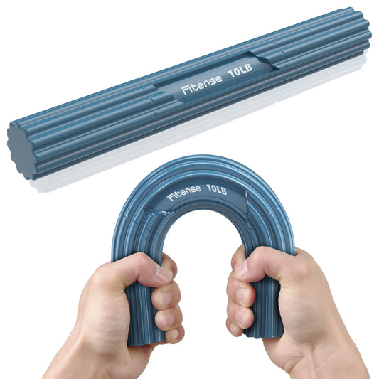Fitense Flex Therapy Bar, Tennis Elbow Therapy Bar, Flexbar for Physical Therapy & Resistance Bar for Golfers Elbow,Tendinitis,Wrist,Forearms Pain, Improve Grip Strength and Relieve Pain,Blue